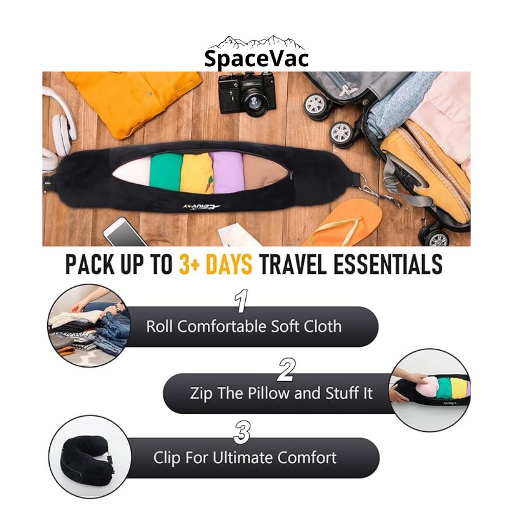 One-Shoulder SpaceVac™ + Travel Pillow